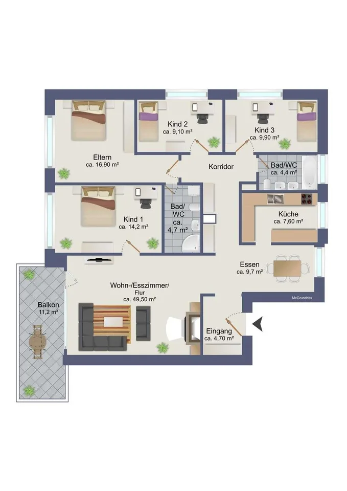 "Reserviert" Familienfreundliche 5½ Zimmer-Wohnung mit Potenzial in... – Foto 11 von 11