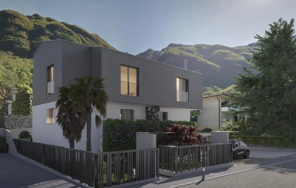 MELANO - VILLA B DI NUOVA REALIZZAZIONE CON GIARDINO D'INVERNO E SP...
