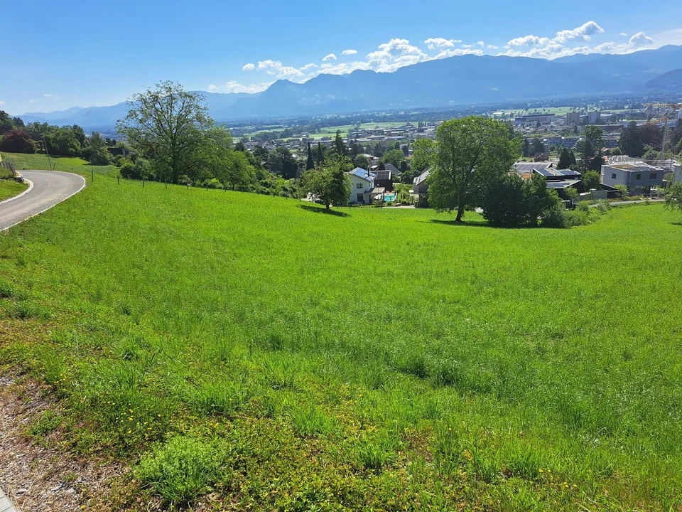 Bauland mit Aussicht auf Altstätten und Rheintal