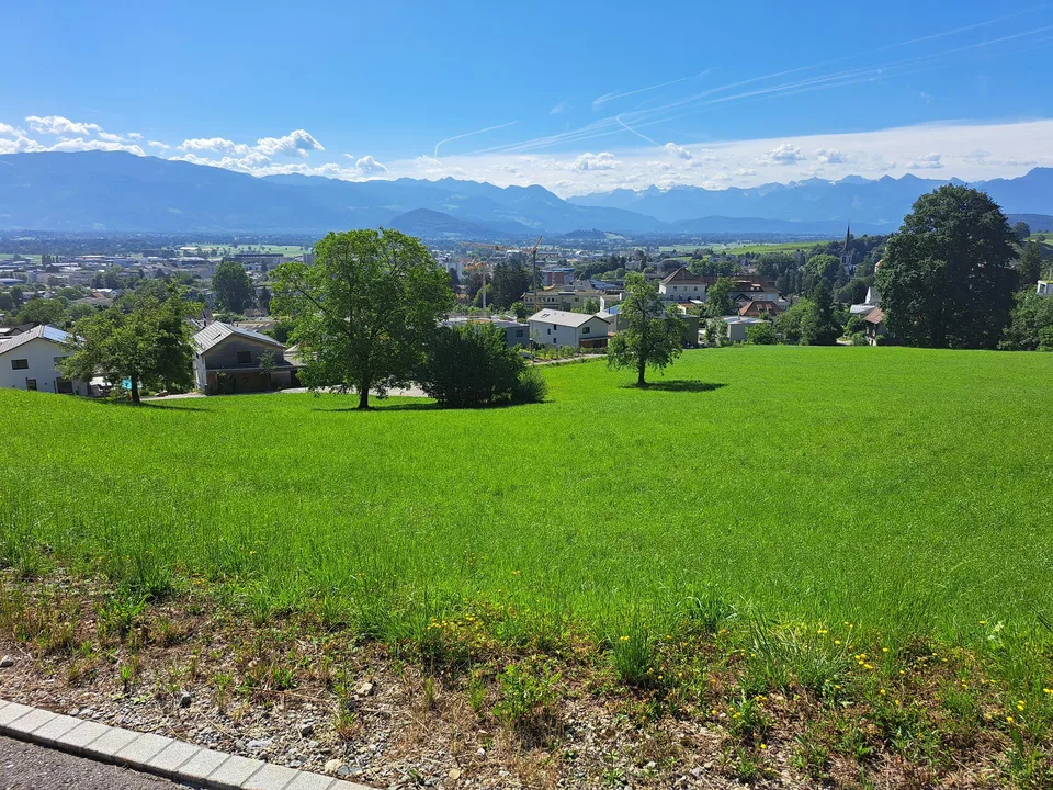 Bauland mit Aussicht auf Altstätten und Rheintal