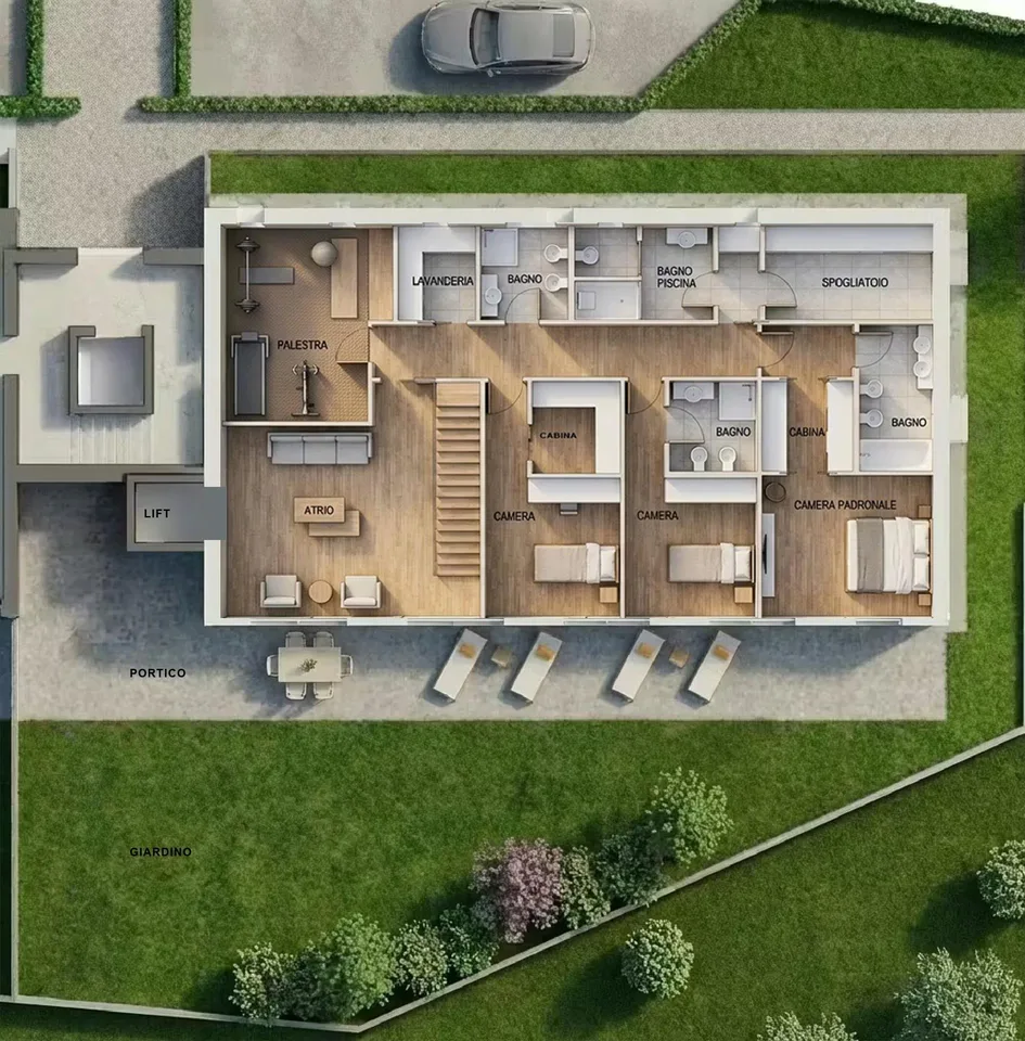 ESCLUSIVO DUPLEX CON PISCINA PRIVATA E VISTA LAGO A LUGANO – photo 11 sur 12