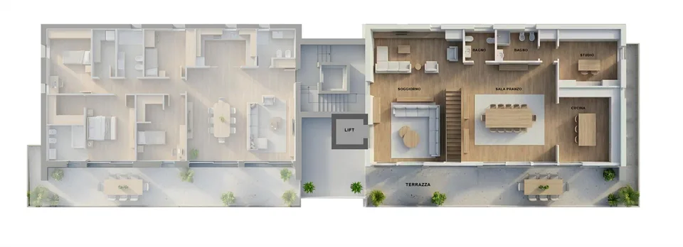 ESCLUSIVO DUPLEX CON PISCINA PRIVATA E VISTA LAGO A LUGANO – photo 10 sur 12