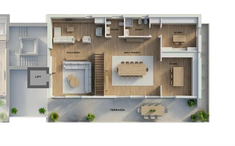 ESCLUSIVO DUPLEX CON PISCINA PRIVATA E VISTA LAGO A LUGANO – photo 9 sur 12