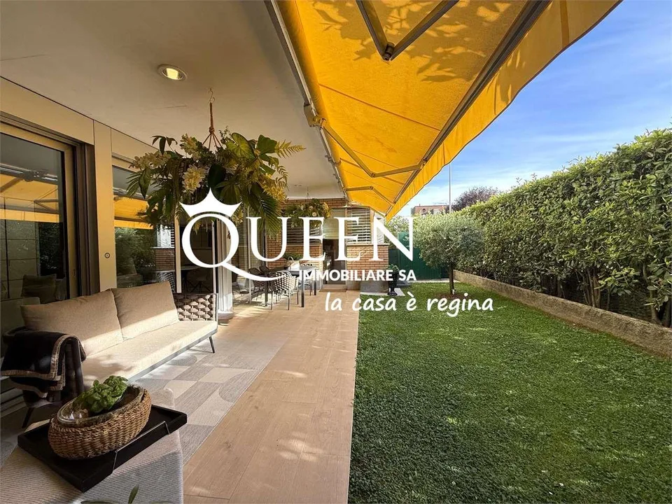 Lugano-Viganello: elegante appartamento 5.5 locali con terrazza e giar
