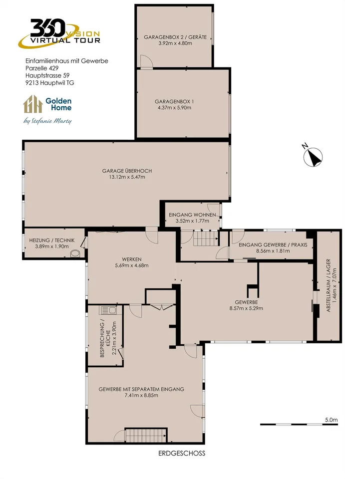 Gewerbeliegenschaft mit Wohnhaus, Landreserve & Entwicklungspotenzial – Foto 12 von 13