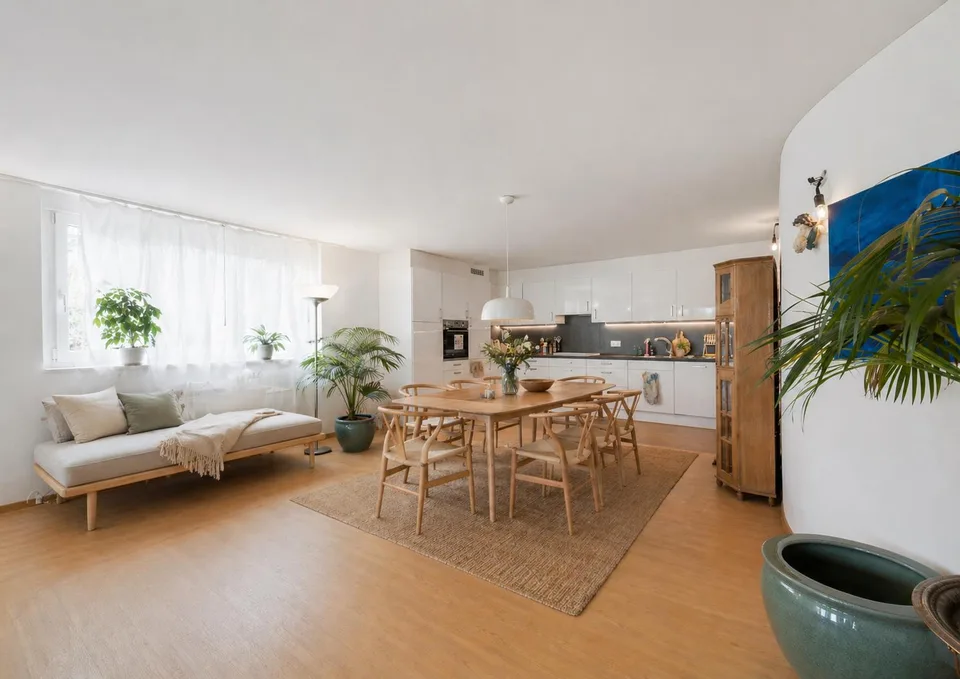 Wohnglück mit privatem Garten und entspannender Sauna