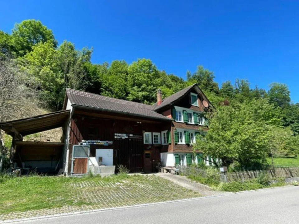 Charmantes Bauernhaus mit Scheune für zwei Pferde an sonniger Lage