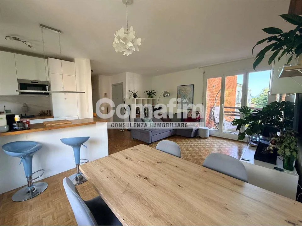 Viganello - Luminoso appartamento di 3.5 locali con ampie terrazze e p – Foto 6 von 13
