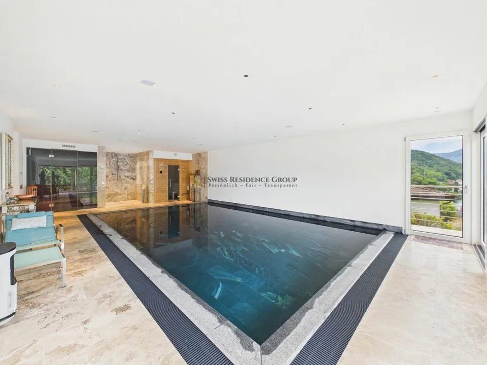 Prestigiosa villa moderna con Spa privata e vista lago a Brusino Ar... – foto 11 di 18
