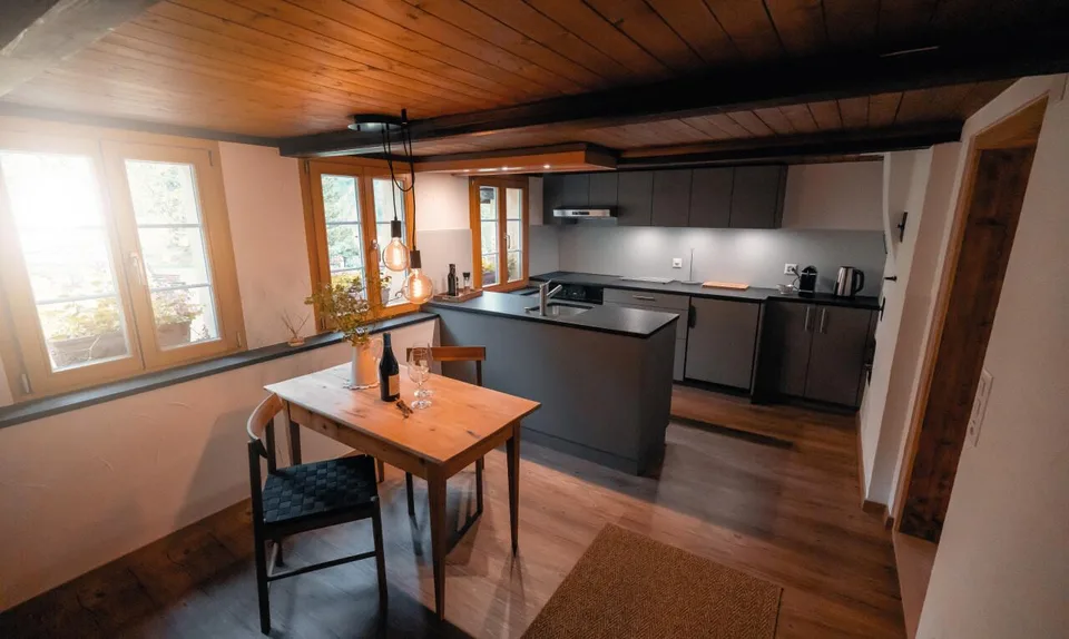Historisches Bauernhaus mit Ferienwohnung und Bergpanorama