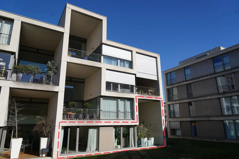 Stilvolle Gartenwhg. mit Loggia, hochwertigem Ausbau & Tiefgaragenpl.