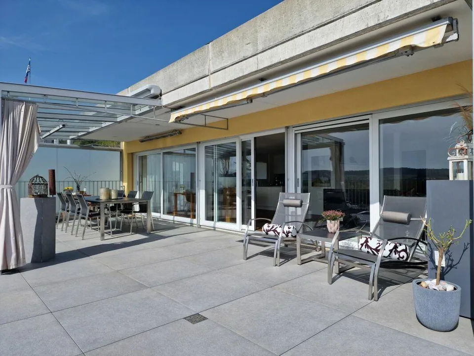 Terrassenhaus mit Panoramaaussicht, Wellnessbereich und höchster Pr...