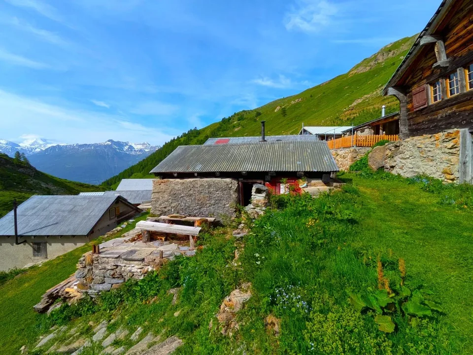 Alphütte auf ca. 2'000 m ü. M. auf der Bachalpe