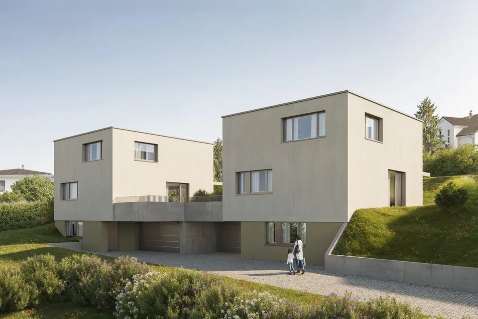Buechen Duo Uzwil - Zwei freistehende Einfamilienhäuser mit hoher W...