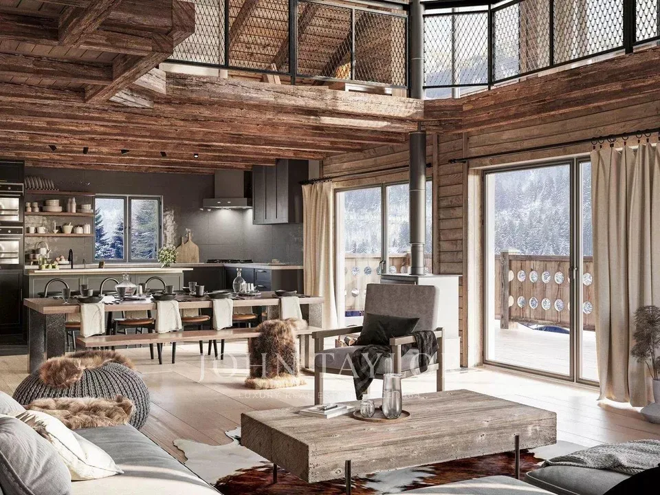 Chalets d'exception à Champéry en vente sur plan (Résidence princip...