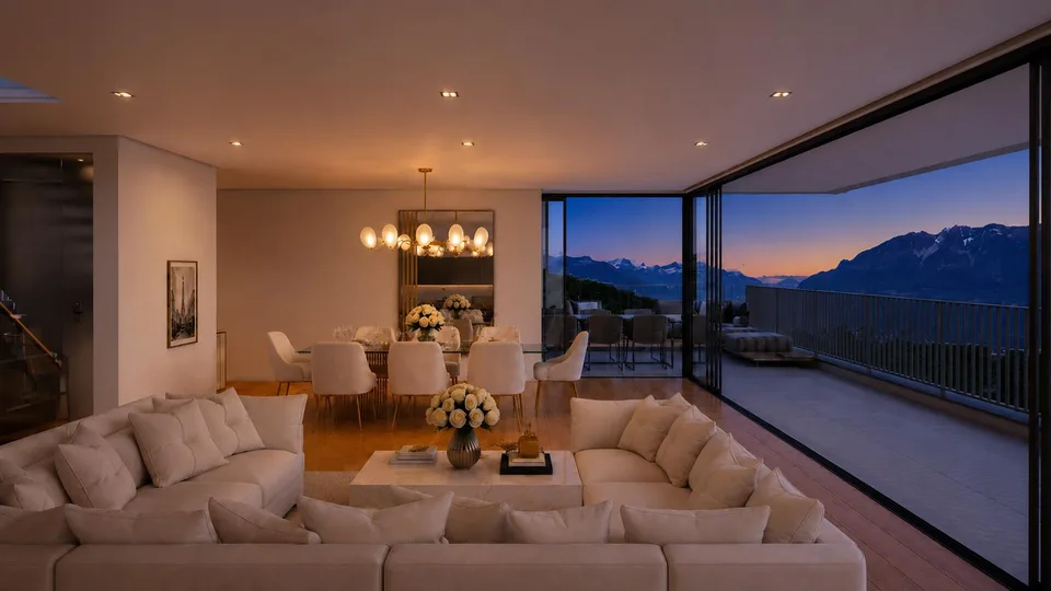 Villa "Plein Sud" mit Außenpool in Chexbres – Foto 6 von 22
