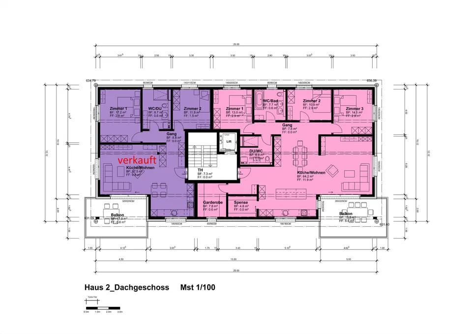 Überbauung am Rain 5½-Zimmerwohnung Dachgeschoss | H2