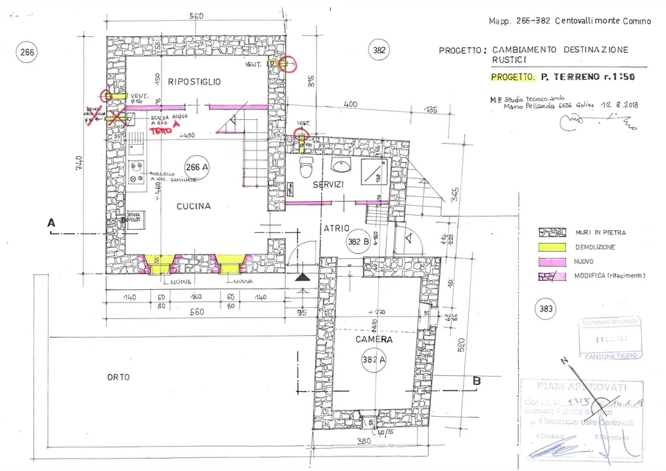 MONTI DI COMINO-Rustico mit genehmigter Baubewilligung zur Renovation – Foto 19 von 22