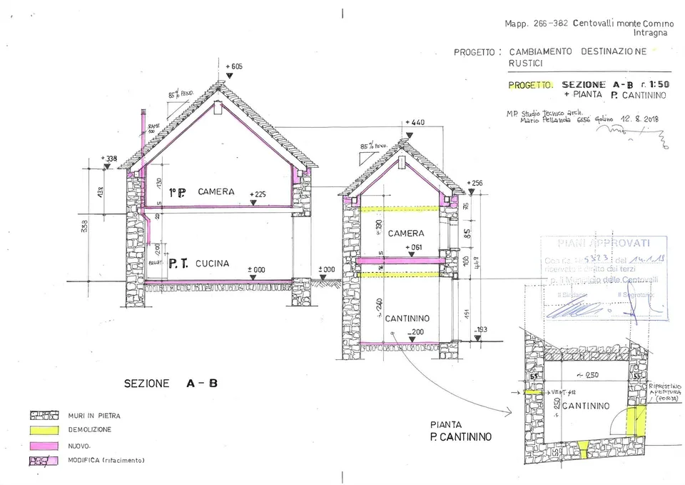 MONTI DI COMINO-Rustico mit genehmigter Baubewilligung zur Renovation – Foto 18 von 22