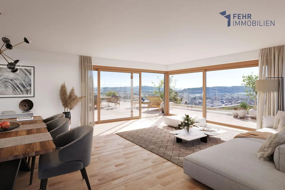 Fehr Immobilien - Exklusive 4.5 - 5.5-Zi.-Terrassenvillen zum Mitge...