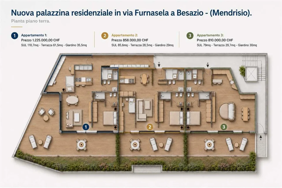 BESAZIO - ESCLUSIVA RESIDENZA DI SOLE 6 UNITÀ ABITATIVE