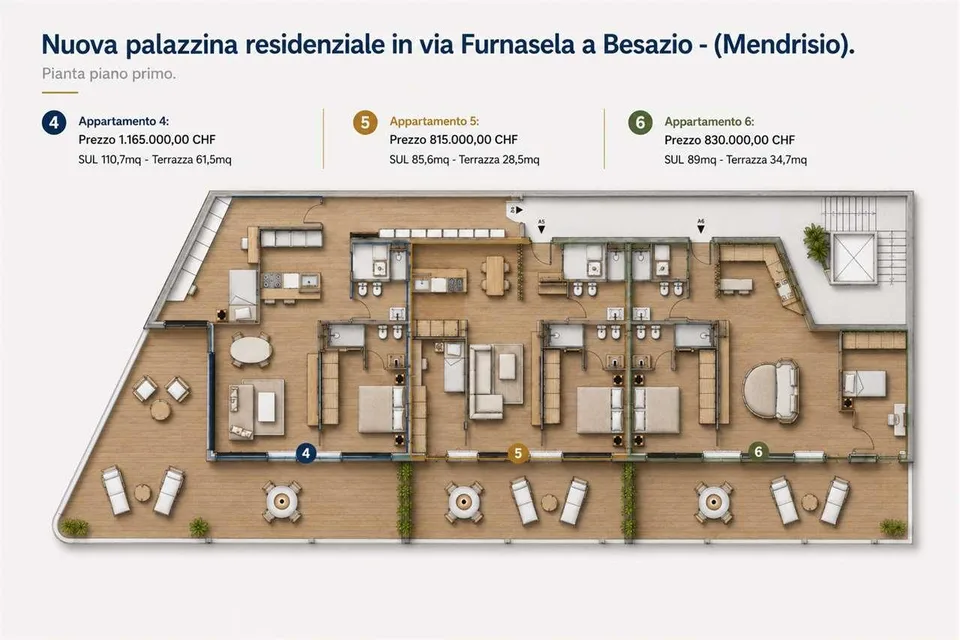BESAZIO - ESCLUSIVA RESIDENZA DI SOLE 6 UNITÀ ABITATIVE
