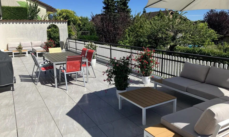 Maison individuelle avec grand jardin et bureau à Colombier