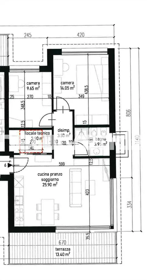 Rivera, 3.5 locali di nuova costruzione in posizione strategica – Foto 11 von 13