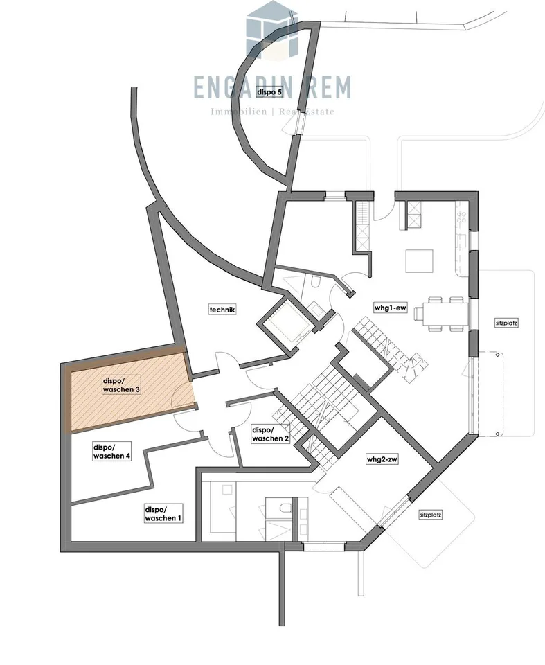 3.5-Zimmer-Zweitwohnung mit extra Raumhöhe – photo 7 of 8