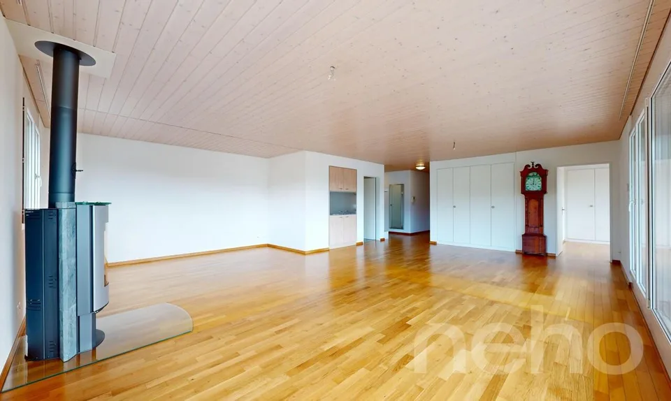 Ein Wohntraum auf einer Ebene: Attika mit Lift in die Wohnung
