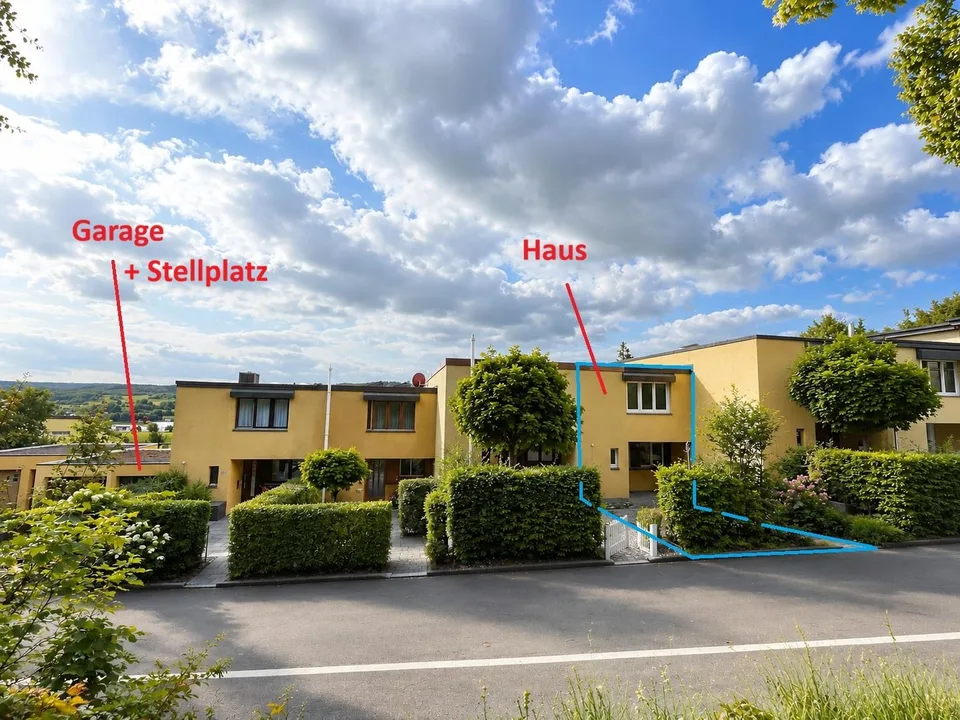 Schönes Reihenhaus,  130qm, ruhige Wohnlage, schöne Aussicht, Garten