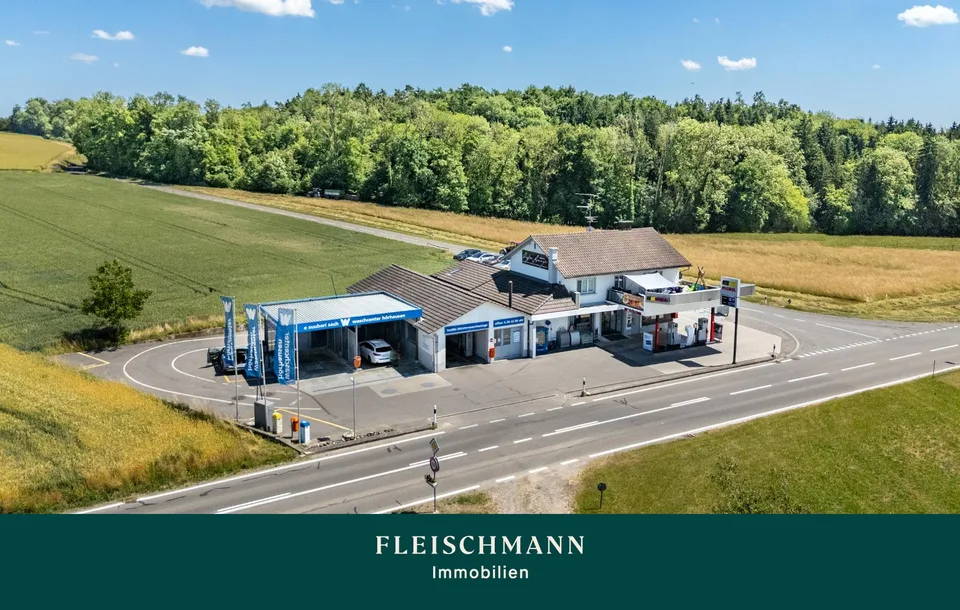 Tankstelle, Shop, Coffee Lounge und Wohnen – ein vielseitiges Gesam...
