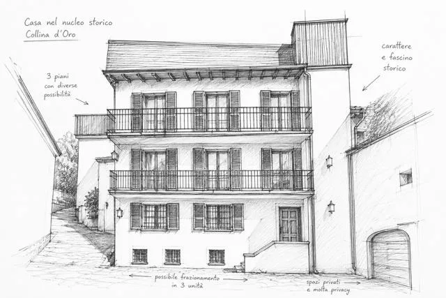 Charmantes reihenhaus dreistöckig im historichem Zentrum von Collina