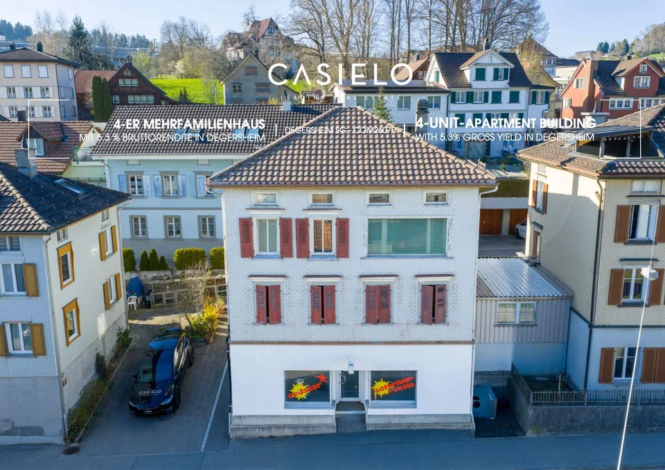 4er Mehrfamilienhaus mit 5.3% BR an zentraler Lage
