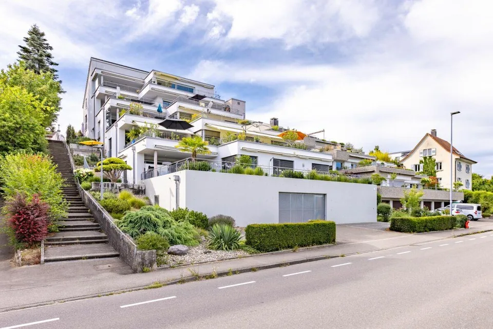 Exklusive 5,5-Zimmer-Terrassenwohnung - Premium-Rheinblick in Büsin... – Foto 6 von 30