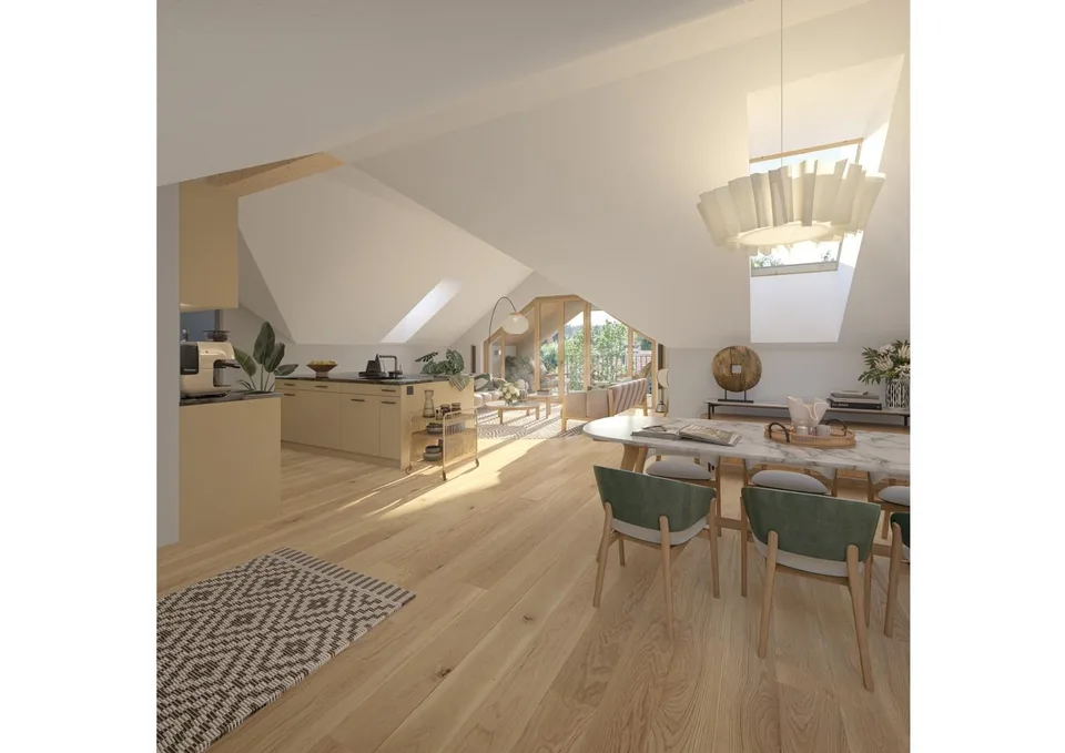 3.5 Zimmerwohnung mit Dachwohnung Feeling!