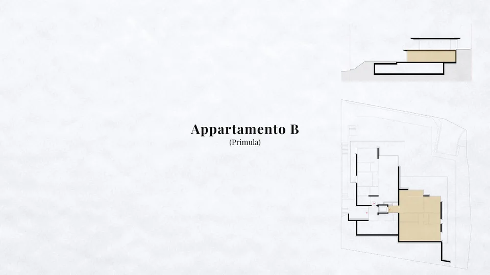 Moderno 2.5 locali con giardino, wellness comune e locale versatile