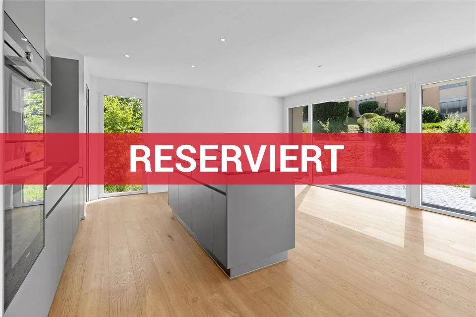 2 ½-Zimmer-Gartenwohnung, hell, modern und mit grossem Sitzplatz