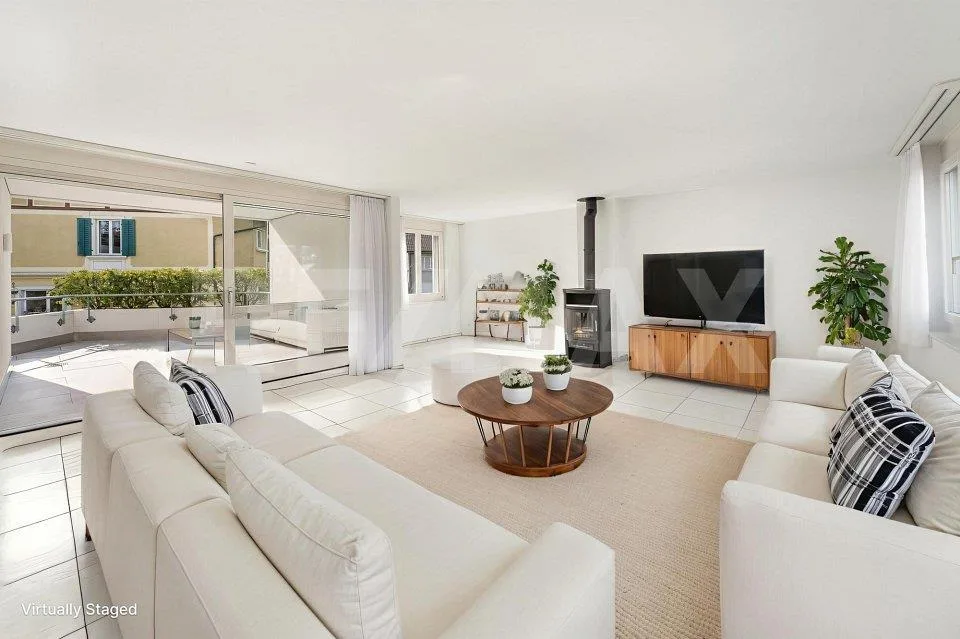 Zentral gelegene 5½-Zimmer-Maisonettewohnung mit Stil