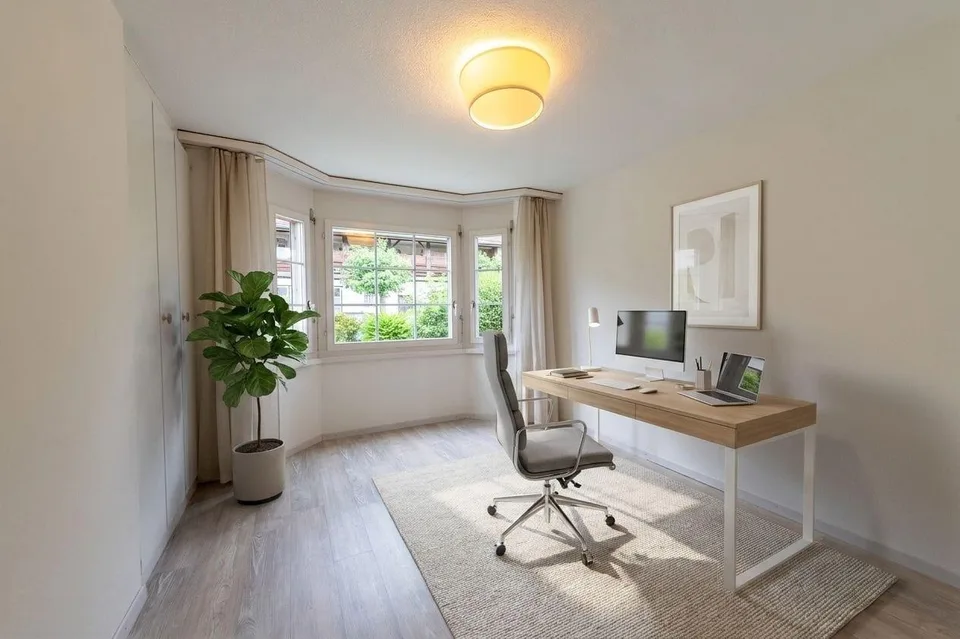 Attraktive Hochparterre-Wohnung mit Cheminée und viel Stauraum – photo 11 sur 13