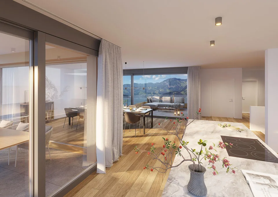 Attika Maisonette-Wohnung mit atemberaubendem Ausblick
