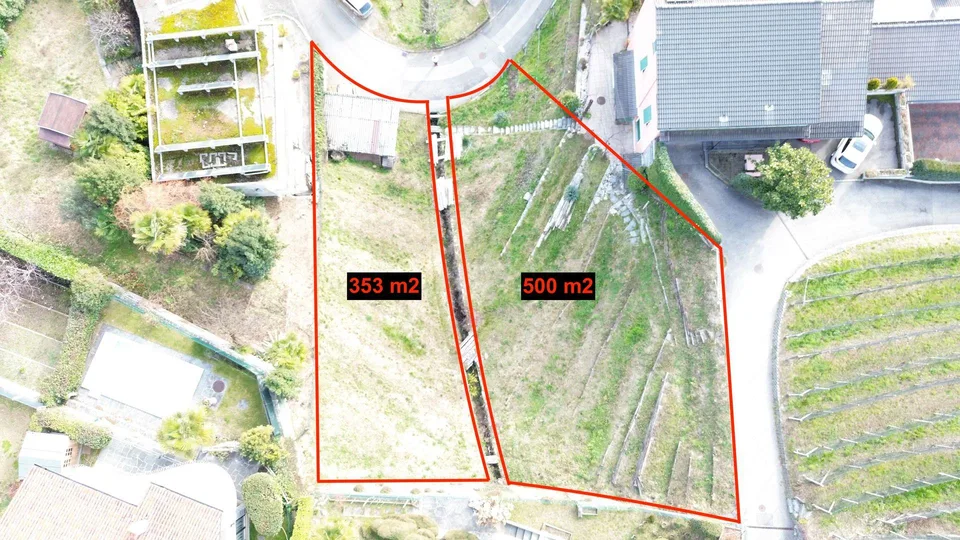 Terreno edificabile con progetto approvato e vista lago a Gordola |...