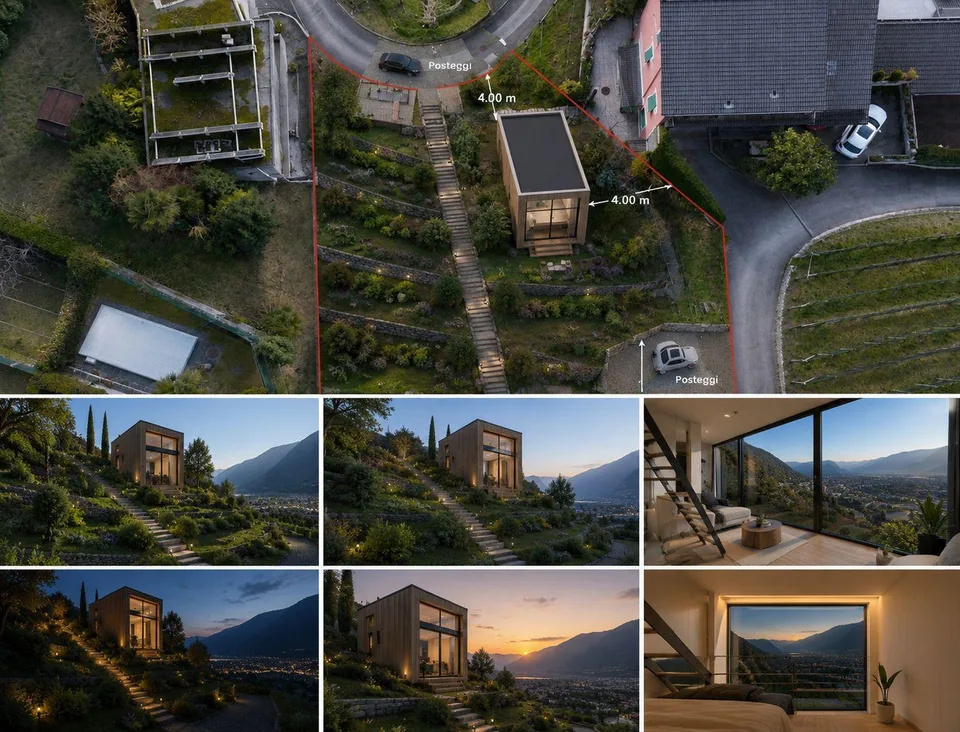 Due terreni edificabili con vista lago a Gordola – rara opportunità...