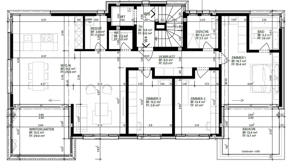 Neubauprojekt Cube: Exklusive Attikawohnung – Foto 13 von 17