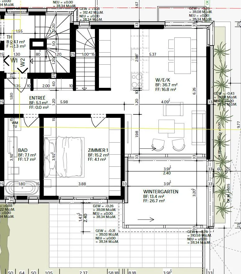 Neubauprojekt Cube: Exklusive Attikawohnung – Foto 9 von 17