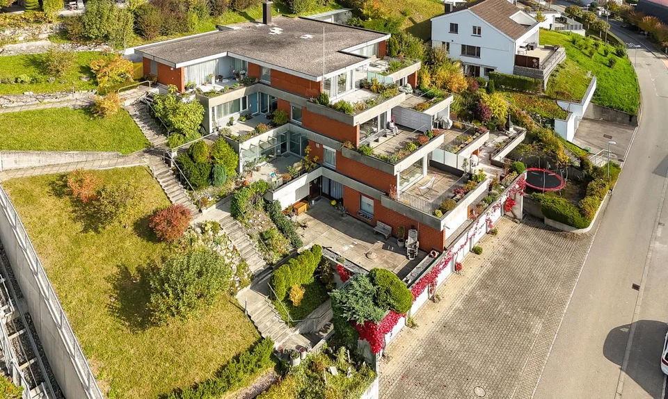 Helle, grosszügige Terrassenwohnung mit Alpensicht