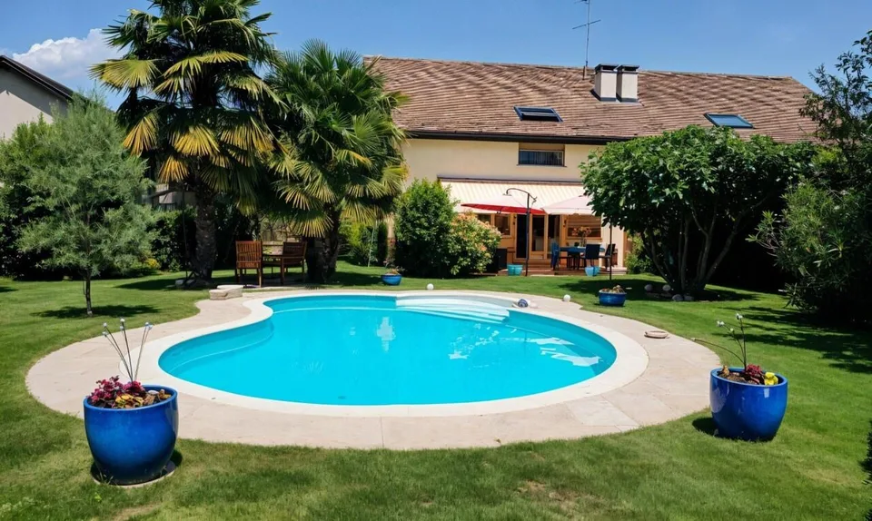 Casa familiare con piscina e grande giardino esposto a sud