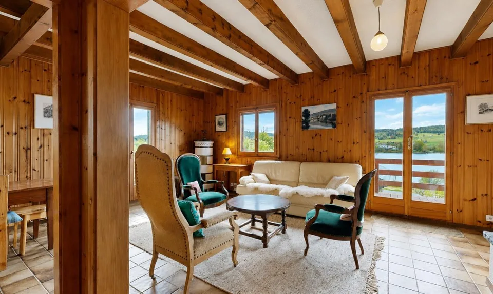 Die Brücke: Wunderschönes individuelles Chalet mit Blick auf den Joux-See