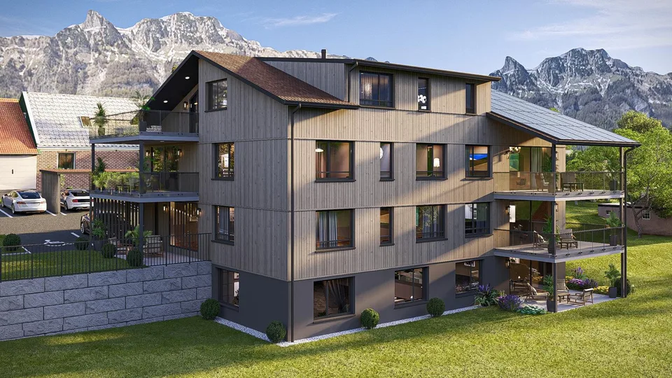 Moderne 3.5-Zimmerwohnung mit Weitblick