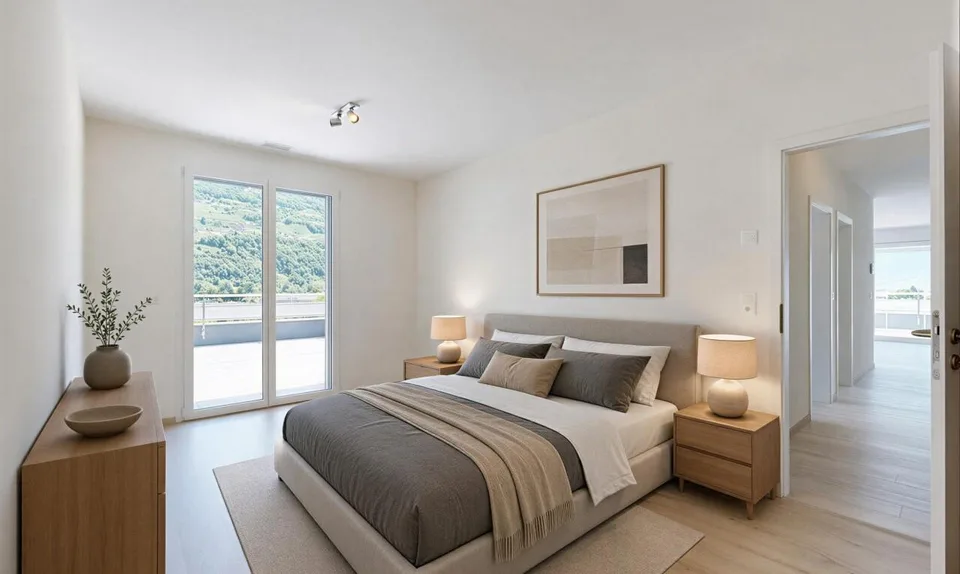 Außergewöhnliches Penthouse mit großer Terrasse in Sion